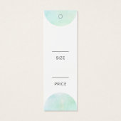 モダン グリーン 水彩 ソーシャルメディア 値札 (裏面)