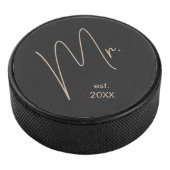 モダン グルーム | ベージュ + ブラック スクリプト アイスホッケーパック (3/4)