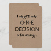 モダン | グロムスマン | 花婿介添人おもしろい案 招待状 (正面/裏面)