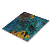 モダン・コッパーメタリック・ブルーゴールド タイル (側面)