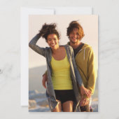 モダン・コミック・ブック・ポップアート写真ウェディング 招待状 (裏面)