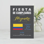 モダン:コロンビアパーティー 招待状 (スタンド正面)