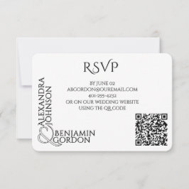 モダン・コンテンポラリー・タイポグラフィー・アーバン・シック 出欠カード