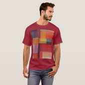 モダン・コンポジション・アブストラクト・アート Tシャツ (正面フル)