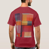 モダン・コンポジション・アブストラクト・アート Tシャツ (裏面)