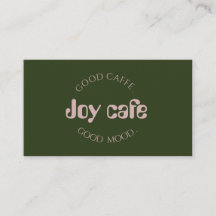 モダン コーヒーショップ ビジネスカード | カフェ ブランディング T