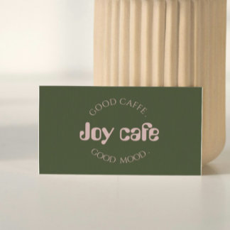 モダン コーヒーショップ ビジネスカード | カフェ ブランディング T