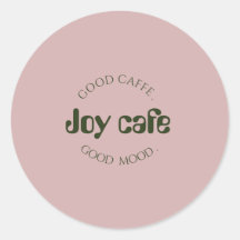 モダン コーヒー ショップ ステッカー | カフェ ブランディング ラベル