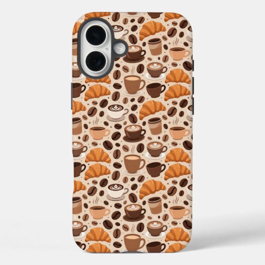 モダン コーヒー 美意識 パターン Case-Mate iPhoneケース (裏面)