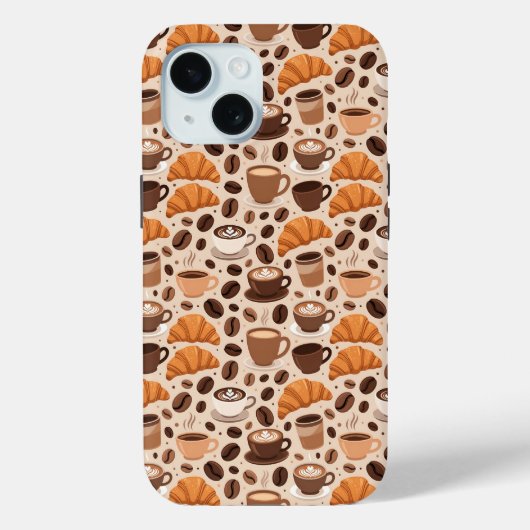 モダン コーヒー 美意識 パターン Case-Mate iPhoneケース (裏面)