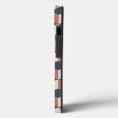 モダン コーラルブルー 幾何学模様 Case-Mate iPhoneケース (裏面 / 左)
