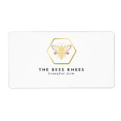 モダン&ゴールデンエレガントハニービーキーパーリターン ラベル (正面)