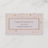 モダン，ゴールデン抽象芸術,プロフェッショナル 名刺 (裏面)