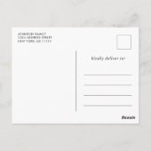 モダン ゴールデン ブラック 看護師 卒業 披露宴 招待状 (裏面)