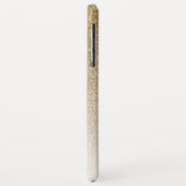 モダン ゴールドグラデーション グリッター モノグラム Case-Mate iPhoneケース (裏面/左)