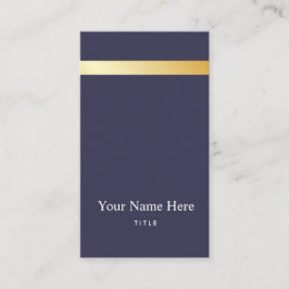 モダン　ゴールドストライプ　スタイリッシュ　縦型名刺 名刺