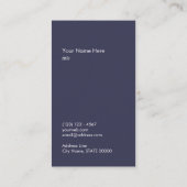 モダン ゴールドストライプ スタイリッシュ 縦型名刺 名刺 (裏面)