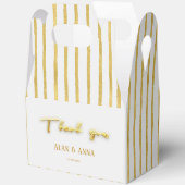 モダン ゴールドストライプ ラグジュアリー リースに感謝 フェイバーボックス (見開き)