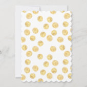 モダン ゴールド クロス 洗礼 誕生会 招待状 (裏面)