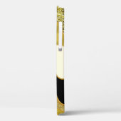 モダン ゴールド グラム おしゃれな抽象的な波 Case-Mate iPhoneケース (裏面 / 左)