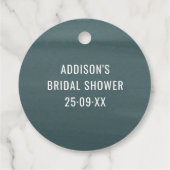 モダン ゴールド スクリプト ブラッシュ フラワーズ サンクス フェイバータグ (裏面)