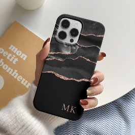 モダン ゴールド ブラック アゲート Case-Mate iPhone 14 PROケース