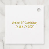 モダン ゴールド ボタニカル レター I  オーダーメイド   フェイバータグ (裏面)