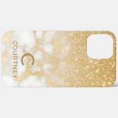 モダン ゴールド マーブル Case-Mate iPhoneケース (裏面 / 右)