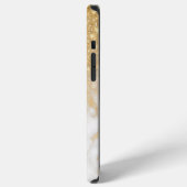 モダン ゴールド マーブル iPhoneケース (左側面)