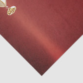 モダン ゴールド レッド フローラル ティッシュ ペーパー (詳細)