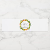 モダン サマー オレンジ レモン シトラス ブライダル シャワー ペットボトルラベル (シングルラベル)