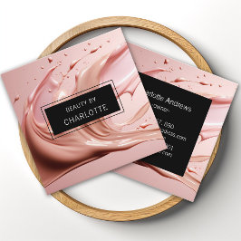 モダン,サロン,メイク,美しい写真 スクエア名刺