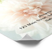 モダン,サロン，牡丹の花の価格表 ポスター (角)