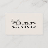 モダン,サロン, 10 -ロイヤリティカード エンクロージャーカード (正面)