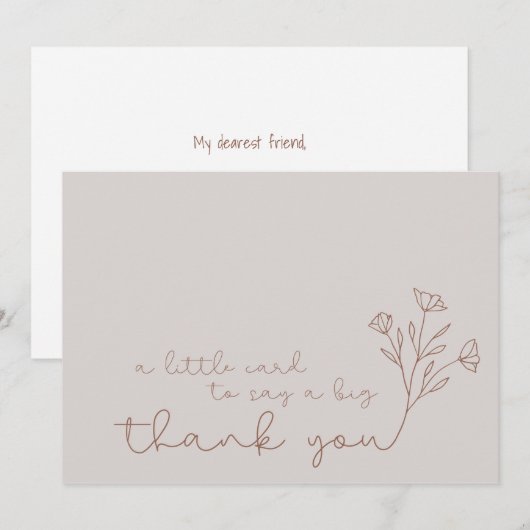 モダン サンキューカード (正面/裏面)