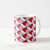 モダン サンタクロース メリークリスマス コーヒーマグカップ (正面右)