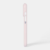 モダン・サーモンローズのイニシャル・名前入り - iPhoneケース (左側面)