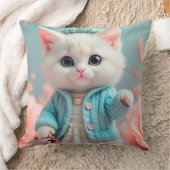 モダン&シスタイリッシュック猫デザイン クッション (ブランケット)