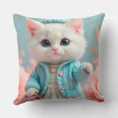 モダン&シスタイリッシュック猫デザイン クッション (裏面)