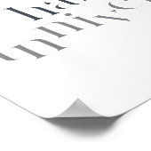 モダン，シックなデザインハッピーアニバーサリー ポスター (角)