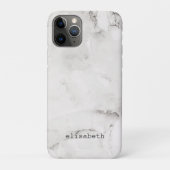 モダン シックな白灰色の大理石 クラシカル Case-Mate iPhoneケース (裏)