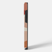 モダン シック アブストラクト サークル モノグラム iPhoneケース (左側面)