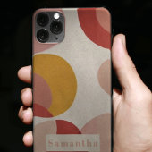 モダン シック アブストラクト サークル モノグラム iPhoneケース