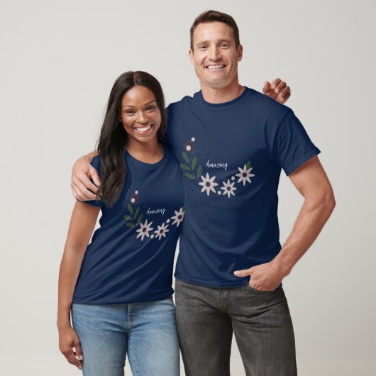 モダン シック アメージング フラワーTシャツ Tシャツ (ユニセックス)