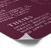 モダン シック シグネチャー ワイン ポスター (角)