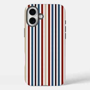 モダン シック ストライプ iPhone 16 PLUSケース
