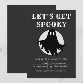 モダン シック ハロウィンパーティーの招待状 Let's Get Spooky 招待状