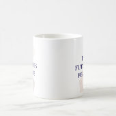 モダン シック ピンク 水彩画 女性の未来 コーヒーマグカップ (中央)