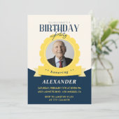 モダン シック 98歳の誕生日招待状 招待状 (スタンド正面)