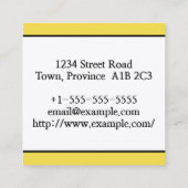 モダン&シックBarrister At Law名刺 スクエア名刺 (裏面)